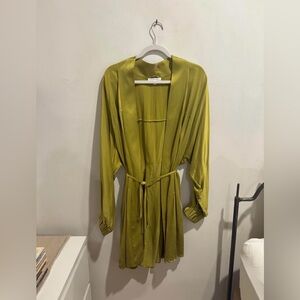 Lunya Washable Silk Robe in Palma L/XL